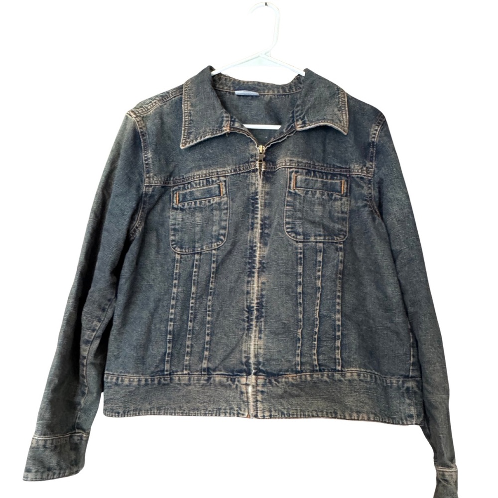 Stylish Dark Denim Jean Jacket